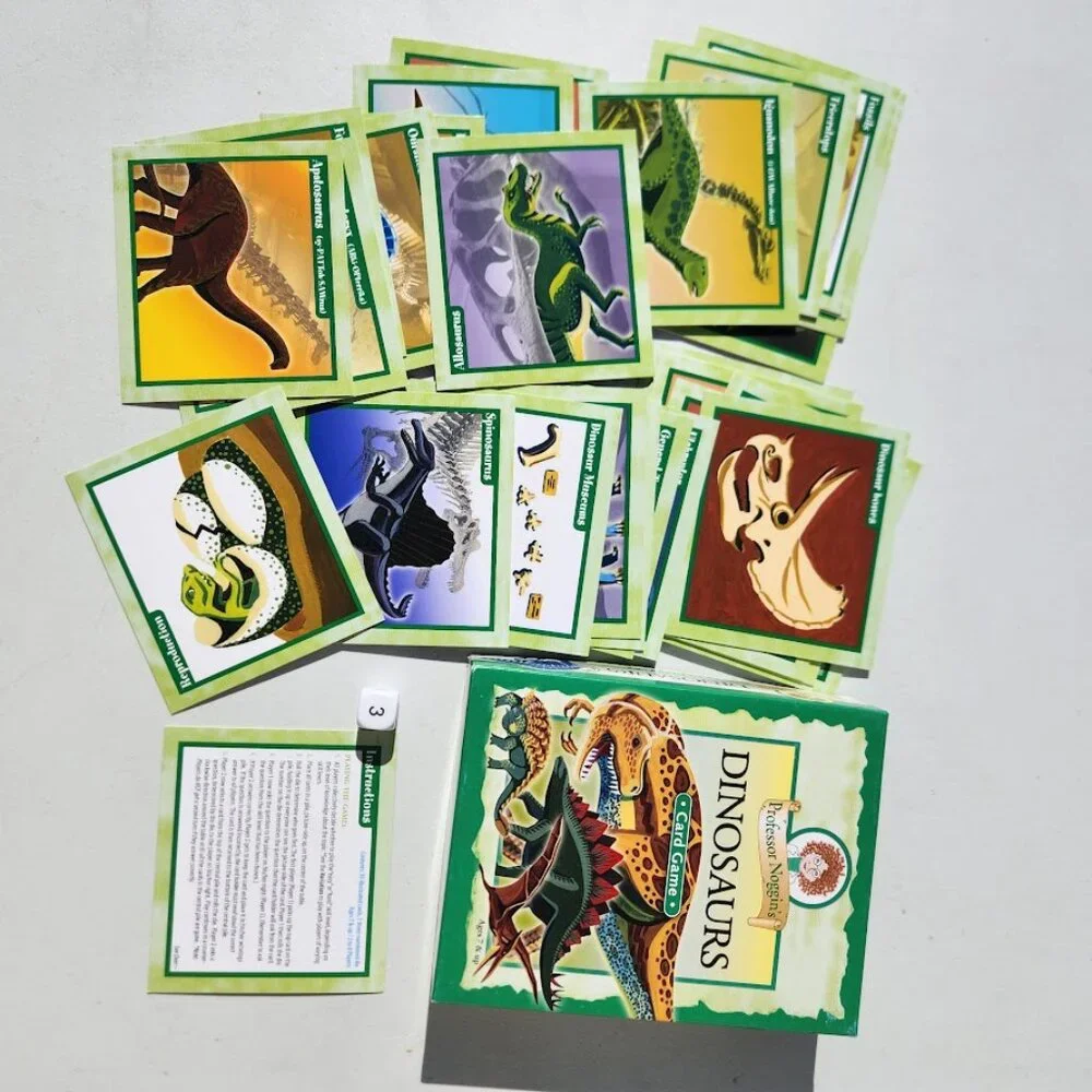 Professor Noggin's Dinosaurs Card Game Fun and Educational Family Trivia Game